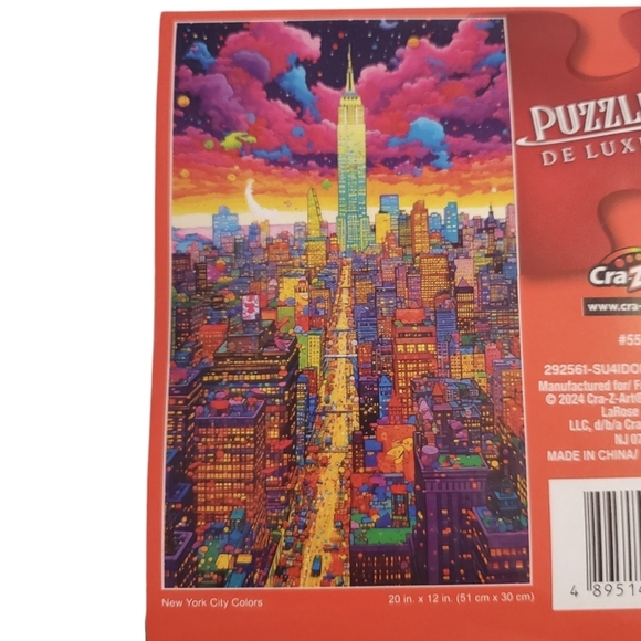 Puzzlebug Deluxe Cra-Z-Art New York City Colors Puzzle 500 PCS 20"x12" - Picture 2 of 5